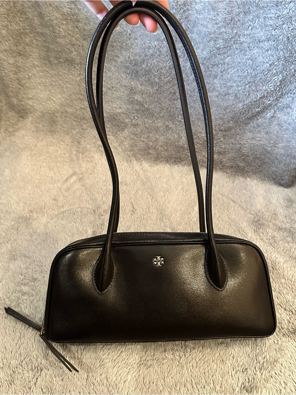 Black Women's Shoulder Bag - Classic Leather Bag Tory Burch